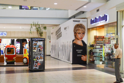 stunning toni&guy retail barricade graphics by agretail