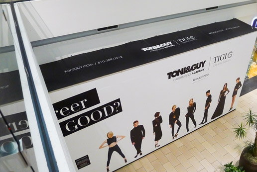 Let your customer know about your new store with barricade graphics from agretail