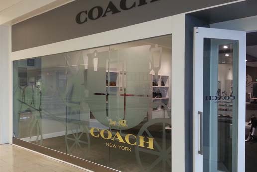 coach new york storefront graphics