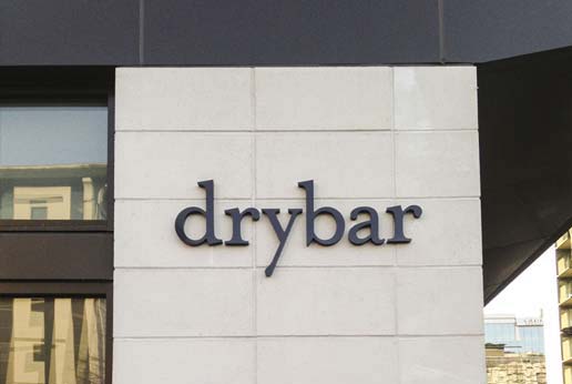 dry bar retail exterior signage