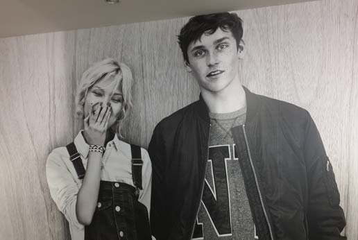 h&m retail store wall wrap