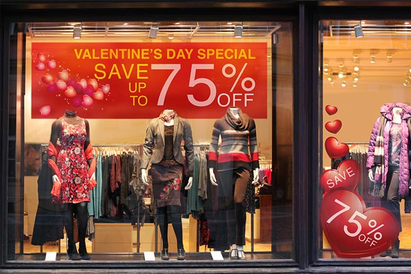 valentines retail graphics retail promotions