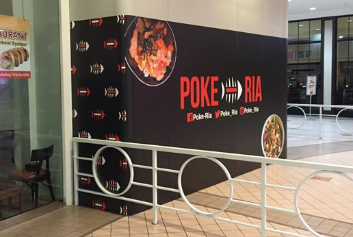 Poke-Ria Shopping Mall Location Barricade Graphics