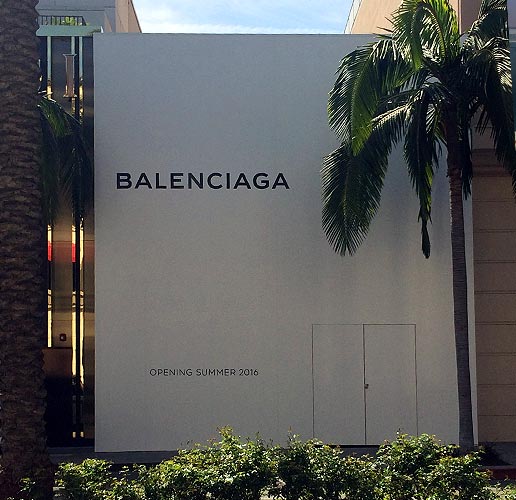 national retail barricade for Balenciaga