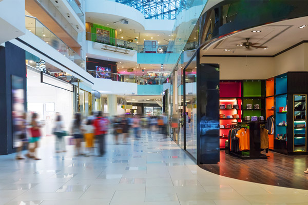 retail graphics for shopping mall stores