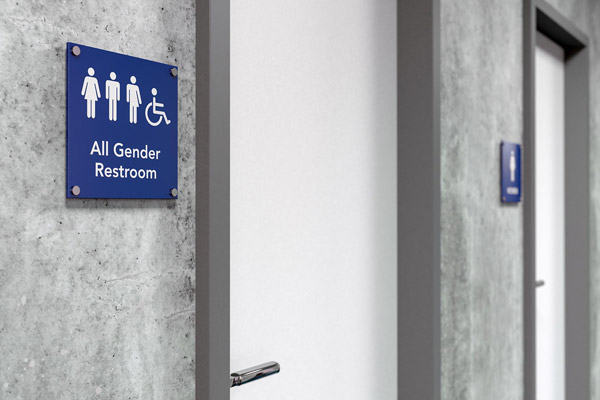 gender neutral signage